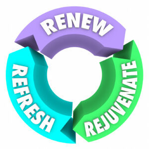 Renew Refresh Rejuvenate Words New Change Better Improvement